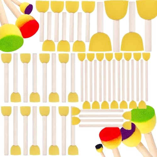 Albapilix ���E���h�y�C���g�X�|���W�Z�b�g - 45�s�[�X 4�T�C�Y - �q���̃A�[�g�v���W�F�N�g�p & DIY�y�C���e�B���O�p �C�G���[�X�|���W�u���V - �ؐ��n���h���t��