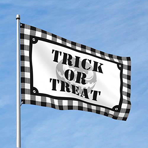 COTECI おもしろハロウィンフラッグ トリックオアトリート ハロウィンフラッグ 4 オフィス装飾 男性用 マニーフラッグ (サイズ:30X45CM)