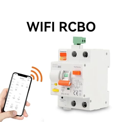 Disjoncteur intelligent WiFi RCBO 2P 40A EKL13 télécommande programmation domotique Smart Life - 3