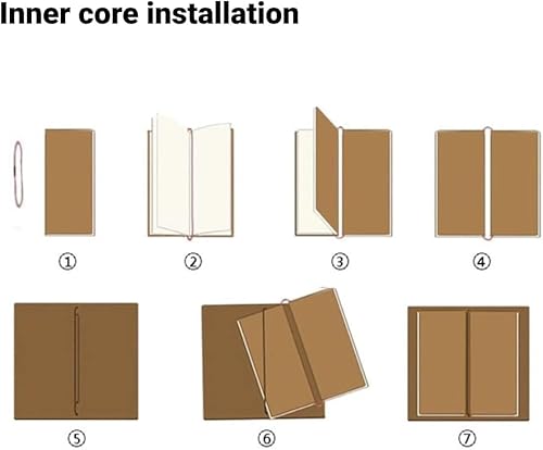 OPPLESIN PU Leder Notizbuch, Vintage Nachfüllbar Gebunden Schönes Reisetagebuch Tagebuch Vintage Travel Notebook (rotbraun)