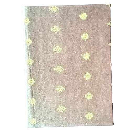 Goyal Handicrafts Ethnic Handmade Paper Notebook Notepads Memo Books Saree Cloth Cover Diary (50 Pages) G11