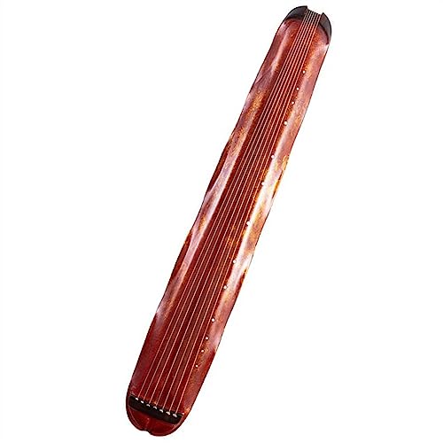 7 弦固体モミの木プロフェッショナル古琴ハードケース付き中国の手作り伝統楽器 (Color : 01)