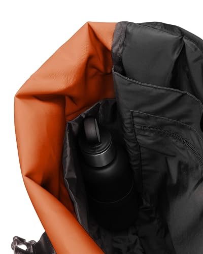 Image of EASTPAK Up Roll - 23L Roll-Top Backpack with 16 inch Laptop Sleeve, Security Pocket, Bottle Holder & Water-Resistant Finish, Tarp Rust