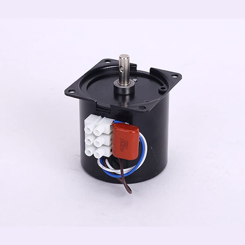 60KTYZ Miniature Low Speed Permanent Magnet Synchronous AC Motor Slow Speed Reversing Small Motor 220V Gear Motor - (Speed(RPM): 2.5rpm/ Voltage(V): Motor) (10rpm Motor)
