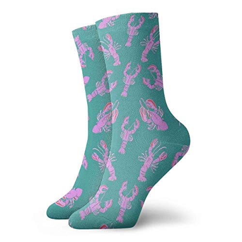 Wadestar Calcetines de langosta hermosos Hombres Mujeres Calcetines deportivos deportivos Calcetines cómodos casuales 30 cm / 11.8 pulgadas