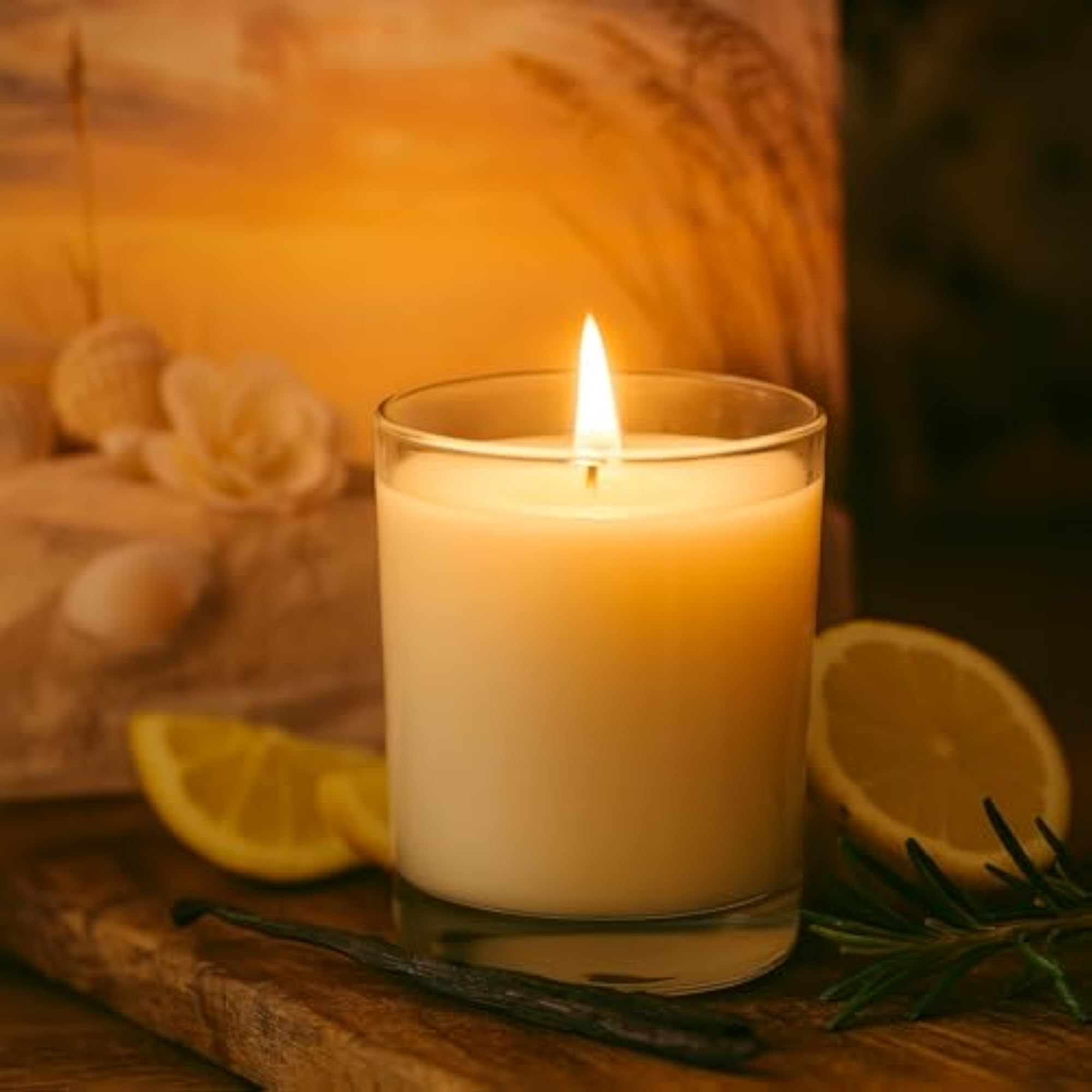 Soy Wax Scented Candle with Jar - Vanilla Sands