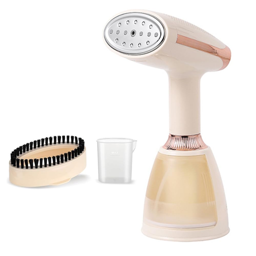 Vapore Verticale 1500 W, 2 in 1 Ferro da Stiro Portatile, 280 ml Stiratore a Vapore Serbatoio Dell'acqua con Spazzola di Pulizia per la Casa, i Viaggi, la Stiratura Umida e Asciutta