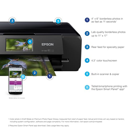 Epson Expression Photo XP-980 Wireless Color All-in-One Wide-Format Inkjet Printer - image 4