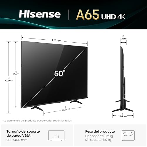 La Mejor Lista de Hisense 50 4k roku tv - los más vendidos. 29 Imagen adicional