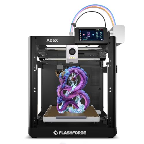 FLASHFORGE AD5X Multi-Color 3D Printer with IFS, Max 300°C Nozzle&Max...