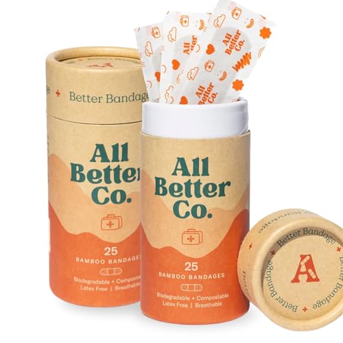 All Better Co. The Better Bandage - Organic Bamboo, Hypoallergenic,
