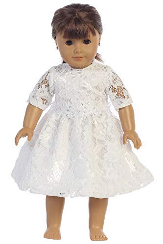 White First Communion Dress - Wedding Party Dress - Lito Communion Dress - Flower Girl Dress (Size 7) #TOP2