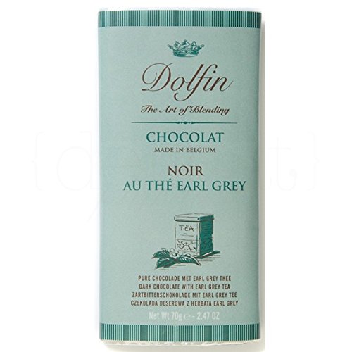 Chocolate Negro al Te Earl Grey 70gr. Dolfin. 15un.