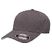 Flexfit Mens Heatherlight Cap, Melange Dark Grey, Large-X-Large US