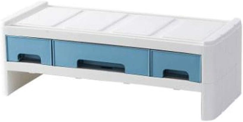 Monitor Riser Drawer Organizer Desktop Storage Box Cabinet Organiser Chest of Drawers Units Computer Heightening Rack
