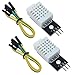 Produktbild 2Pcs Dht22 Sensor DHT/2302 Temperatursensor 22 Modul Kompatibel mit Arduino Dht22 Temperatursensor Dht22 Feuchtigkeitssensor Temperatur Luftfeuchtigkeit und Luftdruck Modul mit Platine und Kabel