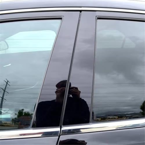 Cubiertas para ventanas Hyundai Tucson TL 2016-2021 con acabado negro brillante 4