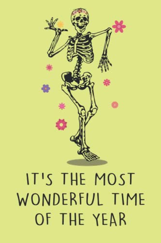 funny notebook for halloween, funny halloween alternative card gift: it's the most wonderful time of the year quote, funny gift for daughter, for mom, ... for family, halloween gift for family