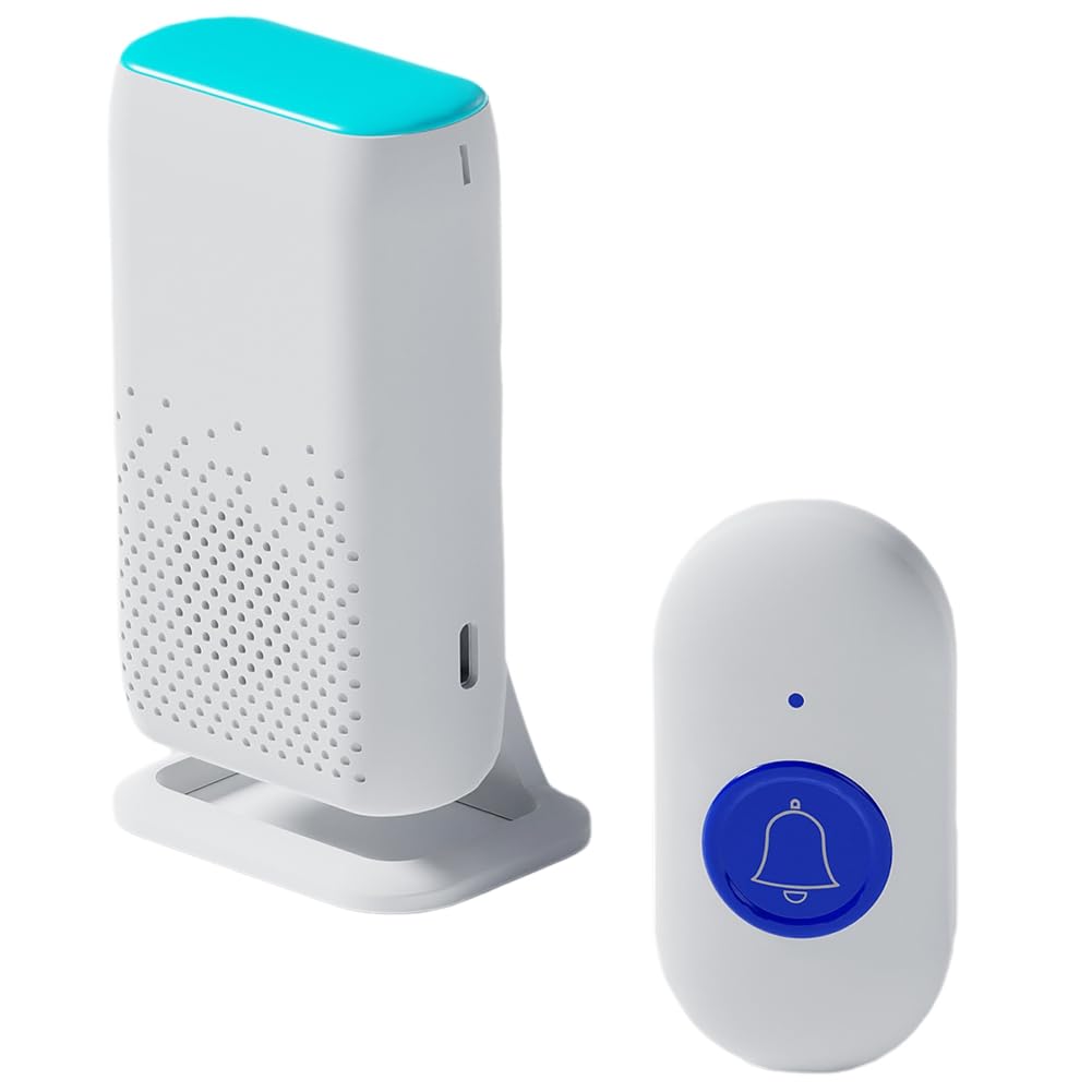 Littimoon New D320 Flash Vibration Wireless Doorbell Smart Elderly Pager Waterproof Wireless Emergency Pager Nurse Alert System