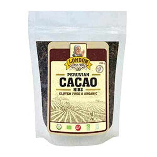 LONDON SUPER FOODS LSF PERUVIAN ORGANIC CACAO NIBS GLUTEN FREE 250GM