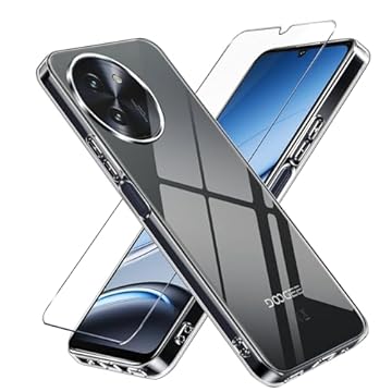 LYJERRY Cover + Vetrino Vetro Compatibilità con Dogee Note 59 Pro protezione Cover antiurto Custodia piu Vetro temperato Pellicola Per Dogee Note 59 Pro protettiva