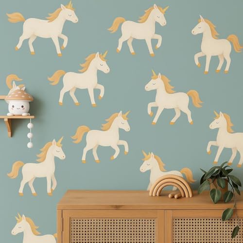 Vinilo Decorativo Unicornio Reutilizable Adhesivo para Pared