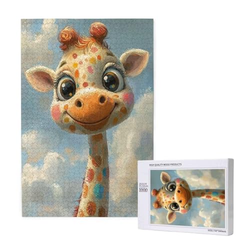 4000 Piece Jigsaw Puzzles for Adults Cute Jigsaw Giraffe Comes with Packaging Box and Reference Pictures，Fun and Joyful Family Entertainment Games，Challenging Adult Puzzles Gifts for Women/Men 2T-1968