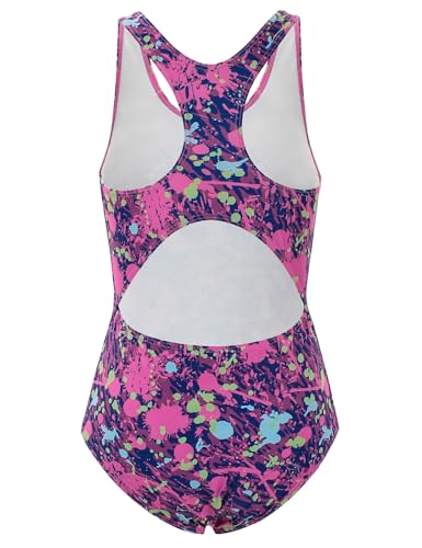Image of Girls' Swimsuit One Piece Swimming Suits Flyback Swimwear for Practice