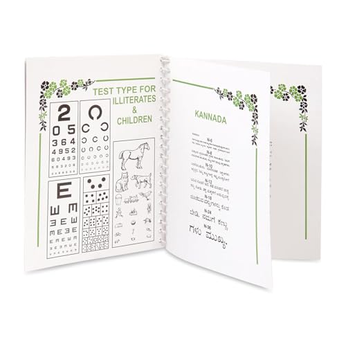 Image of HYZIK Near Vision Test Chart book Multi Language Book for Eye Test.(With different type of 14 languages..)