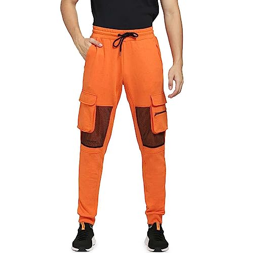 Image of Jack & Jones Men's Mid Rise Polyester Blend Regular Fit Trackpants