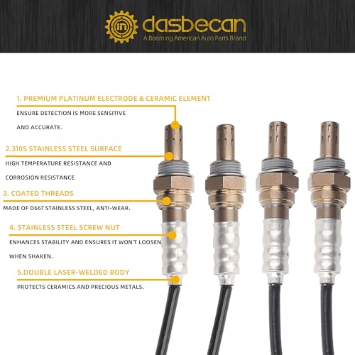 Sensor de Oxígeno Dasbecan 4 Piezas Compatible con Chevy 2003-2007 miniatura 6