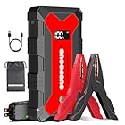 Jump Starter Power Pack, 2500A Car Battery Booster Jump Starter (for 8.0L Gas or 6.5L Diesel Engine), Car Jump Starter Power Bank, Battery Jump Starter with Jump Leads, LED Light/USB QC3.0