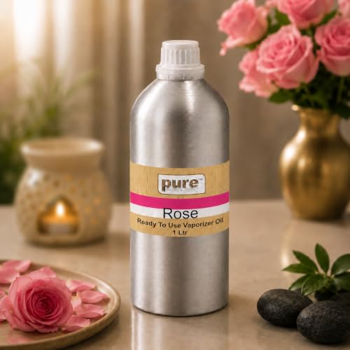 Image of Pure Source India Rose Fragrances Vaporizer Oil, 1 L Refill