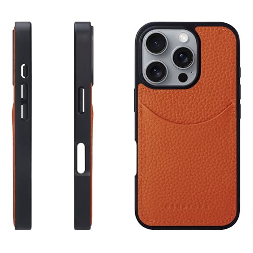 HANATORA for iPhone 16Pro �P�[�X �{�v �ϏՌ� �X�}�z�P�[�X �X�}�z �R�[�h�z���_�[ �t�� �V�������N�J�[�t���U�[ �M�t�g �}�O�l�b�g�Ȃ� �I�����W CPG-16Pro-Orange