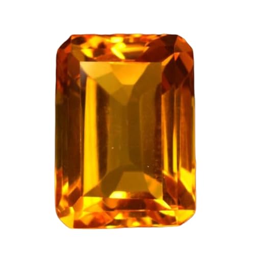Citrine naturelle 18x13mm coussin à facettes pour création de bijoux et bagues