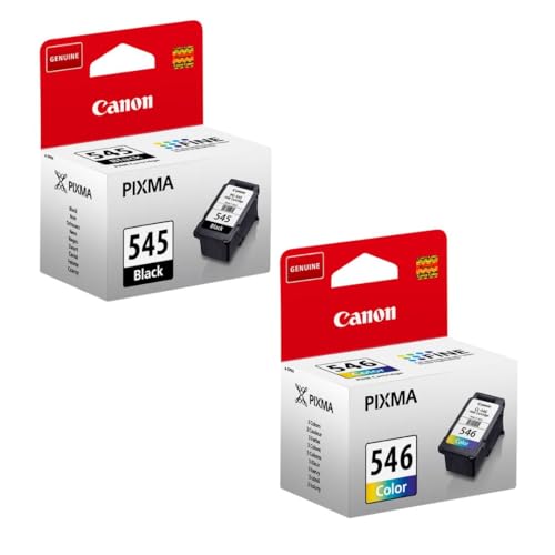 Canon PG-545 Schwarz & CL-546 Farbe Vorteilspack 2 Original Tintenpatronen im Set kompatibel mit PIXMA Druckern hohe Druckqualität & Zuverlässigkeit