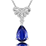 tansanit anhänger gold Diamanten: Natürliche Diamanten Karat Gewicht: 0,20CT Schnitt:Rund Klarheit:SI Farbe:G-H