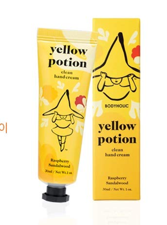 BODYHOLIC yellow potion clean hand cream Raspberry Sandalwood