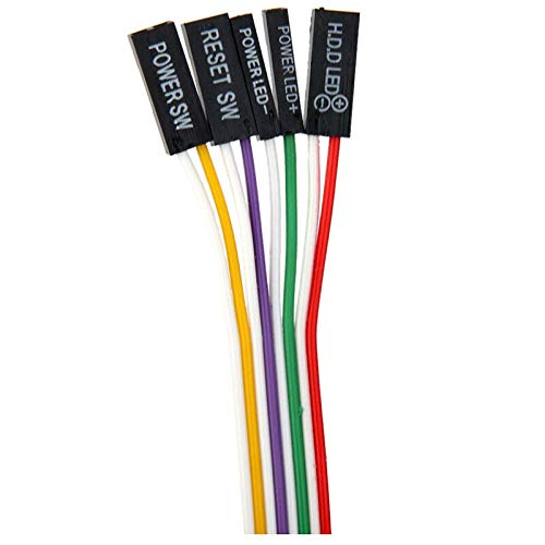 UBERSWEET® 5X(ATX PC Computer Motherboard Power Cord 2 Switch On with LED Light On/Off U2N8