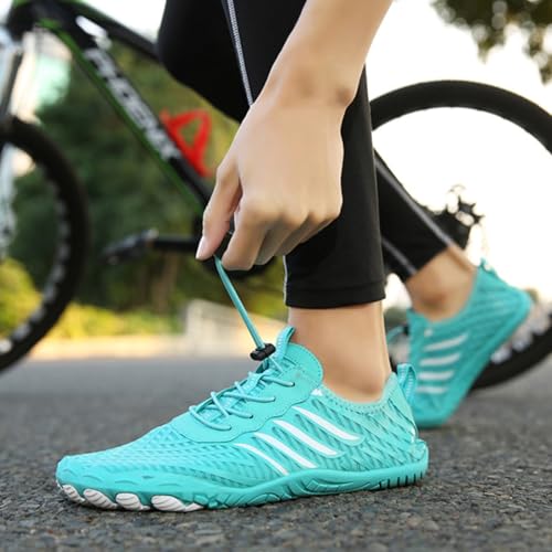 Grounded Footwear for Women Men, Grounded Barefoot Grounded Footwear, Comfortable Lightweight Non-Slip Barefoot Shoes Neuropathy Shoes(Blue,11 Women/9 Men)4