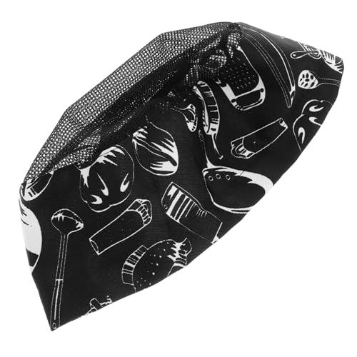 Homoyoyo Gorro De Chef Gorro De Chef para Hombre Gorro De Trabajo De Panadería Gorro De Cocinero De Restaurante Gorro De Catering Negro Gorro De Uniforme De Cocinero Gorro De Cocina Gorro