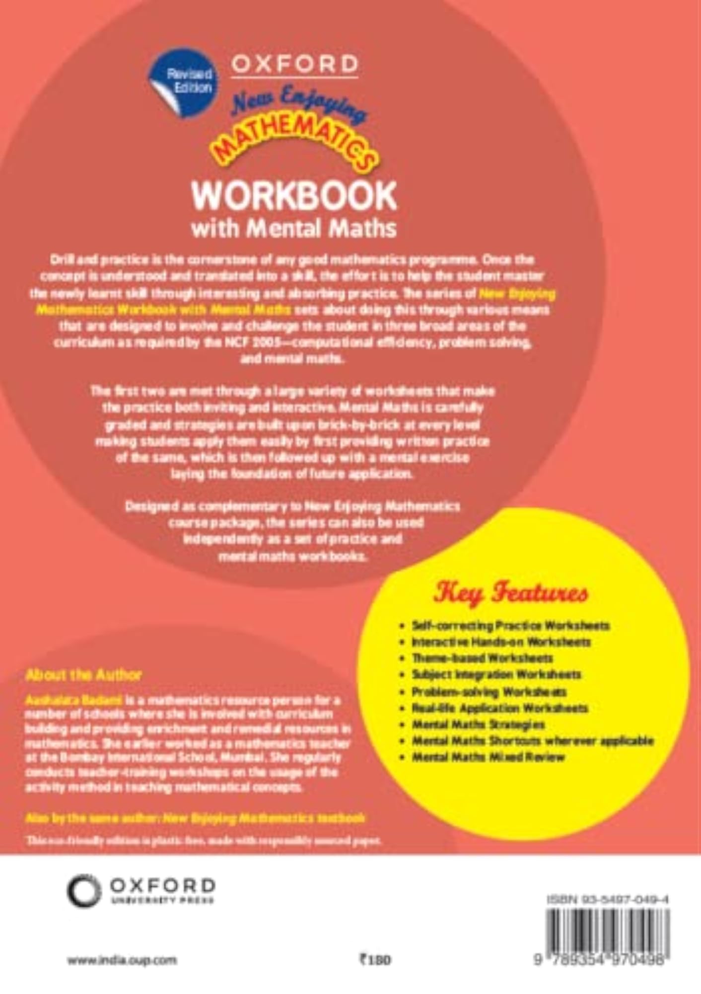 Enjoying Mathematics Workbook With Mental Maths Class 1
