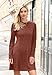 OFEEFAN Early Fall Fashion Must Haves Fall Winter Outfits for Women 2025 Womens Sweater Dress Caramel L