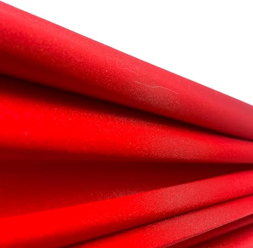 Ice Fabrics Nylon Spandex Fabric by The Yard - 60" Wide Spandex Swimwear Fabric - 4 Way Stretch for Active Wear, Yoga Pants, Swimsuits and Table Cloths - Red - 9 Yards