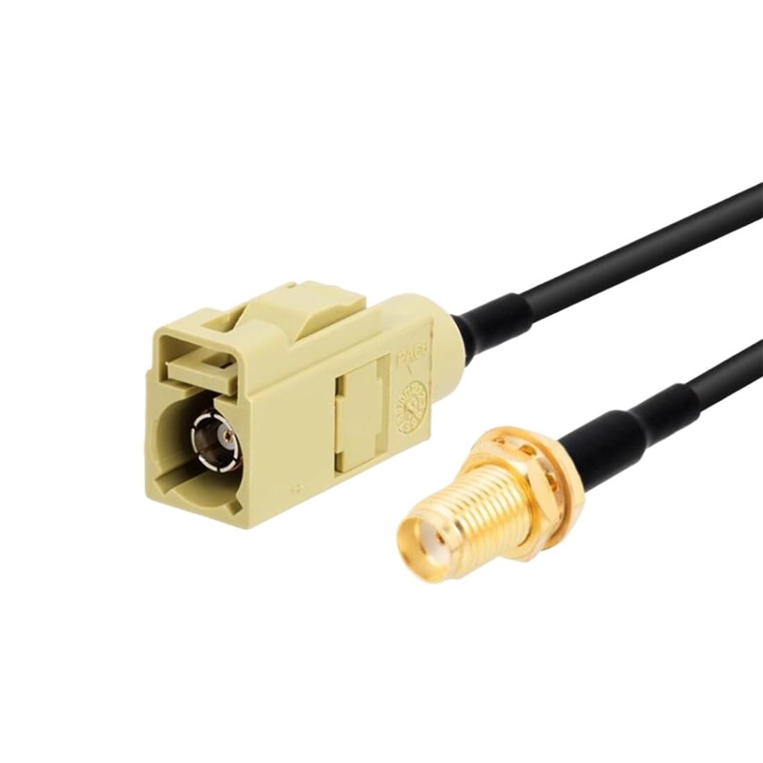 FTOMIKA Connector 1PC Fakra K Male Female Yellow Color to SMA Plug Ja-ck Cable RG174 15cm /30cm/50cm/100cm Wholesale New(Type9,15CM)