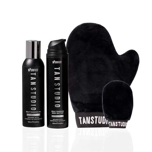 Gants de bronzage autobronzant visage corps réutilisables kit applicateur velours sans trace - 5