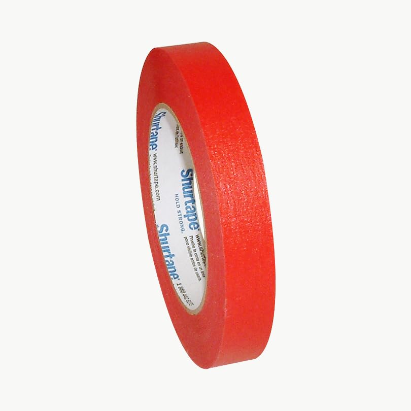 ShurtapeColored Masking Tape (CP-631): 3/4 in. x 60 yds. (Red)