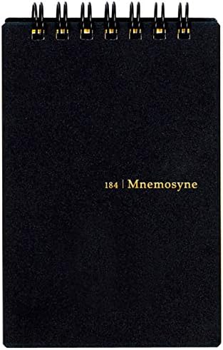 Maruman MNEMOSYNE Notebook 4.13 x 2.99 Inches (Modified A7), 5mm-squared, 70 Sheets (N184A)
