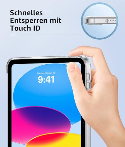 MoKo Hülle für iPad (A16) 11./10. Generation (2025/2022), Weiß – Ansicht 3