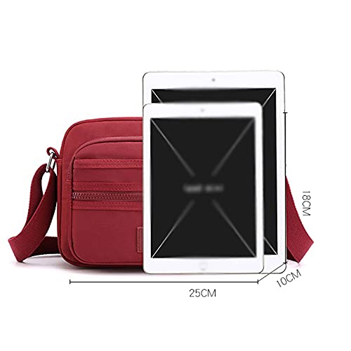 Shoulder Bags Messenger Bag Women's Shoulder Bag Nylon Handbag Large Capacity Small Women Phone Bag Wallet Purse for Teenage Girl(Pink)2